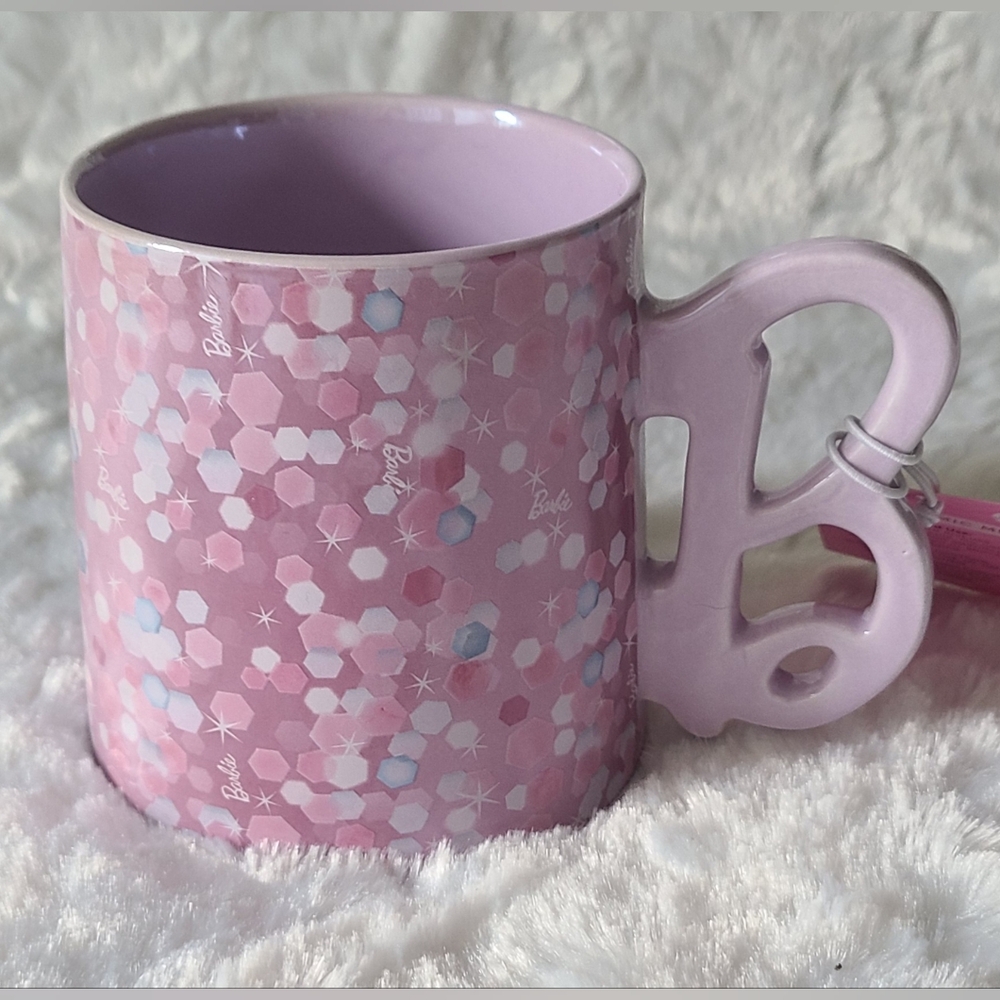 Barbie - Ceramic Pearlescent Coffee, 21 oz Ceramic Mug.